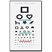 GIMA ref 31310 Mesa optométrica de Ewing para personal analfabetas- 28x56cm- tabla para medir la agudeza visual…